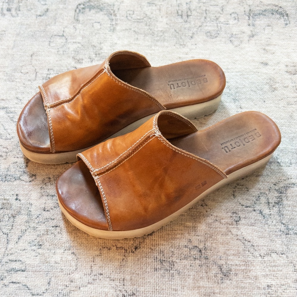 Bed Stu Fairlee II Sandals Tan Rustic